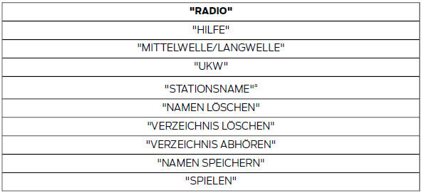 * Kann als Direktbefehl verwendet werden.