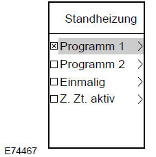 • Über die Funktionen Programm 1 und